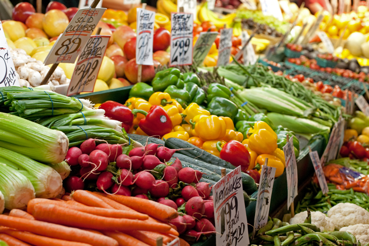 The bustling Pike Place Market.